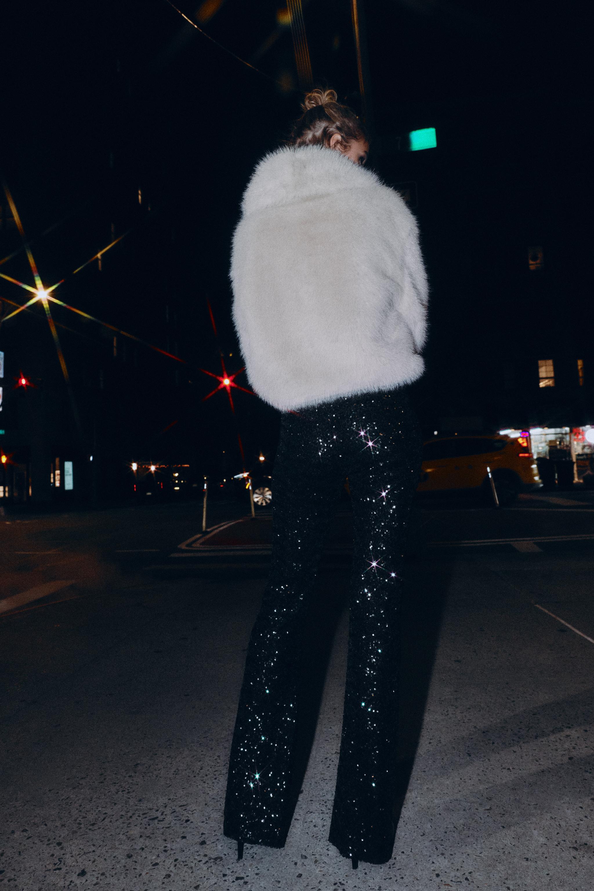LEGGING FLARE À PAILLETTES